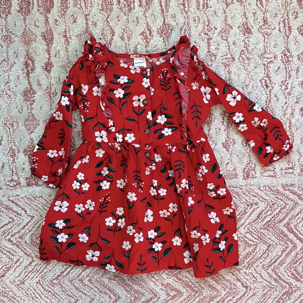 Carter’s long sleeve baby dress